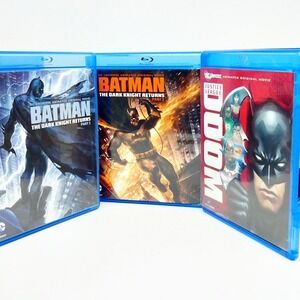 Batman Animated Blu-ray Lot The Dark Knight Returns, Part 1 & 2 w/ Slipcovers